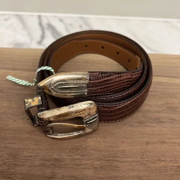 Johnston & Murphy‎ Belt 40 Brown Leather 75-3433 - Picture 2 of 16